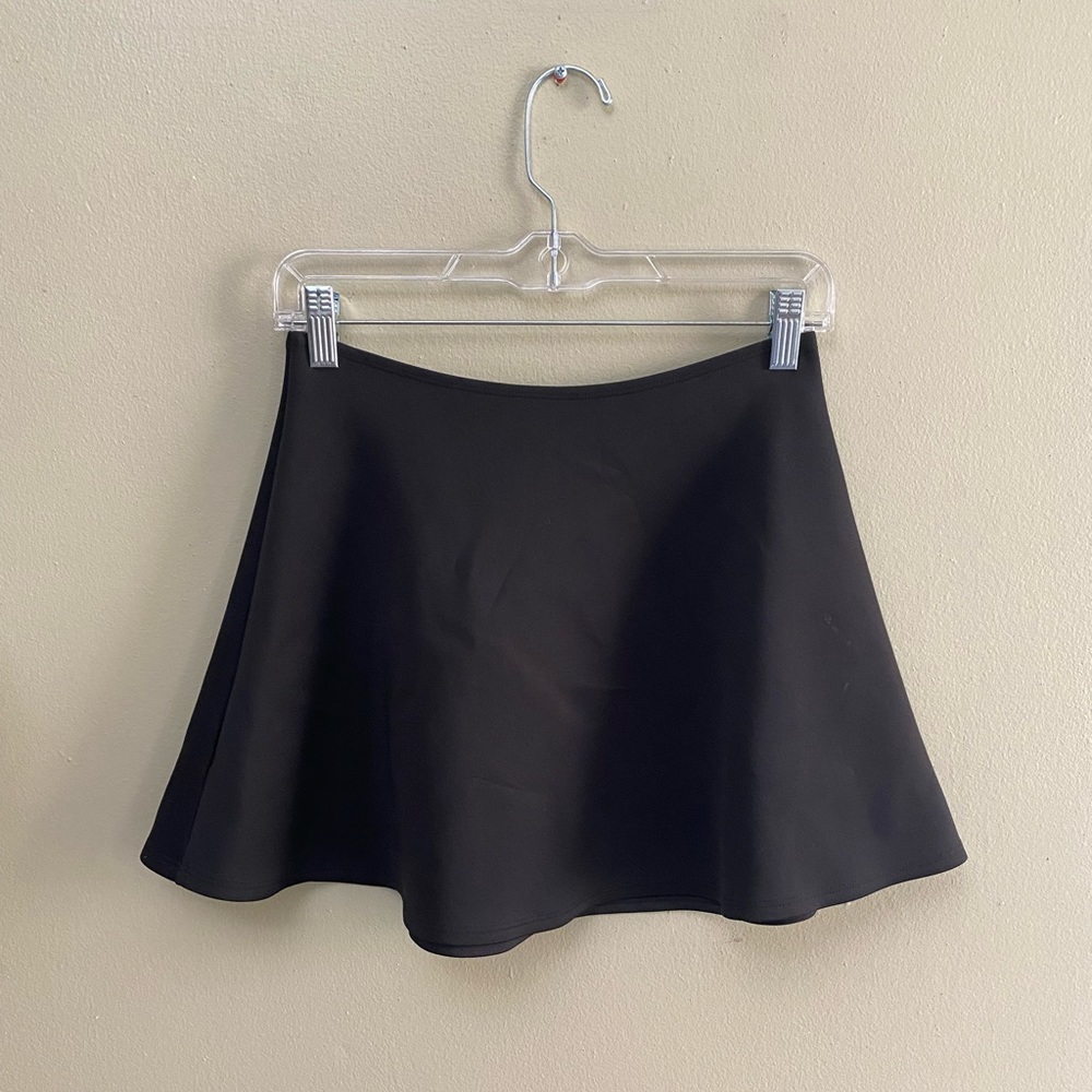 Black mini skirt